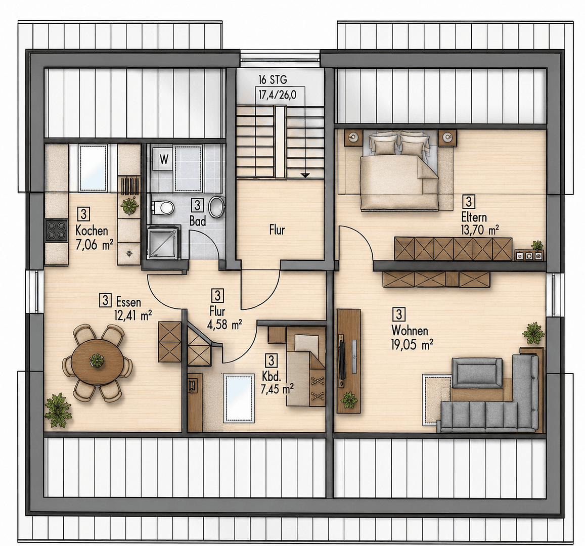 Predaj bytu 4-izbový 70 m², Ergoldsbach, Bavorsko Predaj bytu 4-izbový 70 m², Ergoldsbach, Bavorsko
