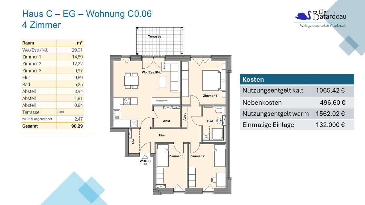 Predaj bytu 4-izbový 90 m², Glückstadt, Šlezvicko-Holštajnsko Predaj bytu 4-izbový 90 m², Glückstadt, Šlezvicko-Holštajnsko