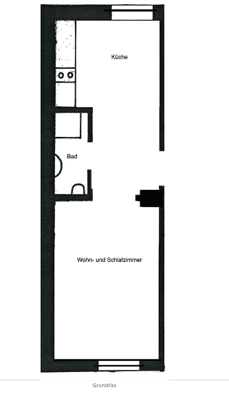 Prenájom bytu 1-izbový 22 m², Kornwestheim, Bádensko-Wurttembersko Prenájom bytu 1-izbový 22 m², Kornwestheim, Bádensko-Wurttembersko