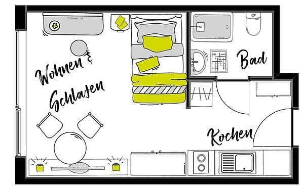 Predaj bytu 1-izbový 25 m², Nightingalestraße 1, Heidelberg, Bádensko-Wurttembersko Predaj bytu 1-izbový 25 m², Nightingalestraße 1, Heidelberg, Bádensko-Wurttembersko