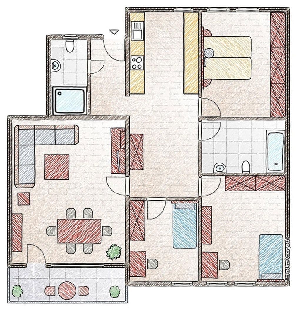 Prenájom bytu 4-izbový 91 m², Raupelsweg 9, Mainz, Porýnie-Falcko Prenájom bytu 4-izbový 91 m², Raupelsweg 9, Mainz, Porýnie-Falcko
