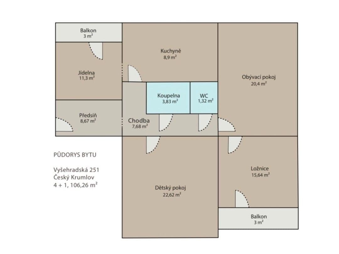 Predaj bytu 4-izbový 110 m², Vyšehradská, Český Krumlov, Jihočeský kraj Predaj bytu 4-izbový 110 m², Vyšehradská, Český Krumlov, Jihočeský kraj