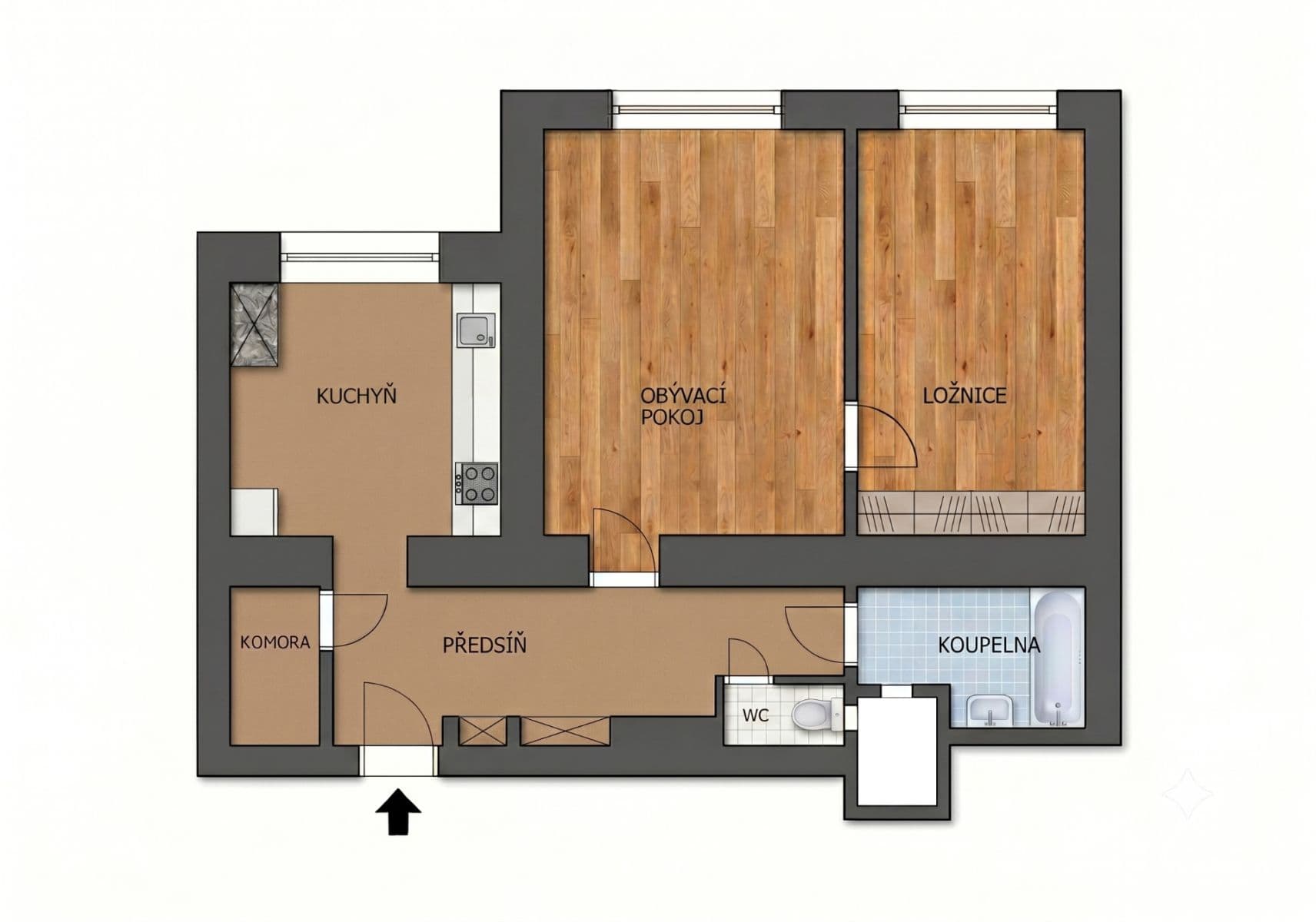 Predaj bytu 2-izbový 72 m², Rumunská, Praha, Praha Predaj bytu 2-izbový 72 m², Rumunská, Praha, Praha