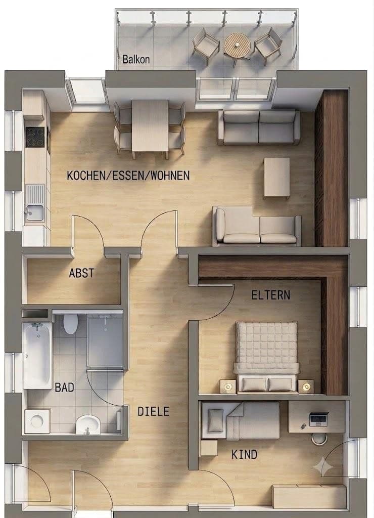 Prenájom bytu 3-izbový 85 m², Schöplergasse 24, Landshut, Bavorsko Prenájom bytu 3-izbový 85 m², Schöplergasse 24, Landshut, Bavorsko