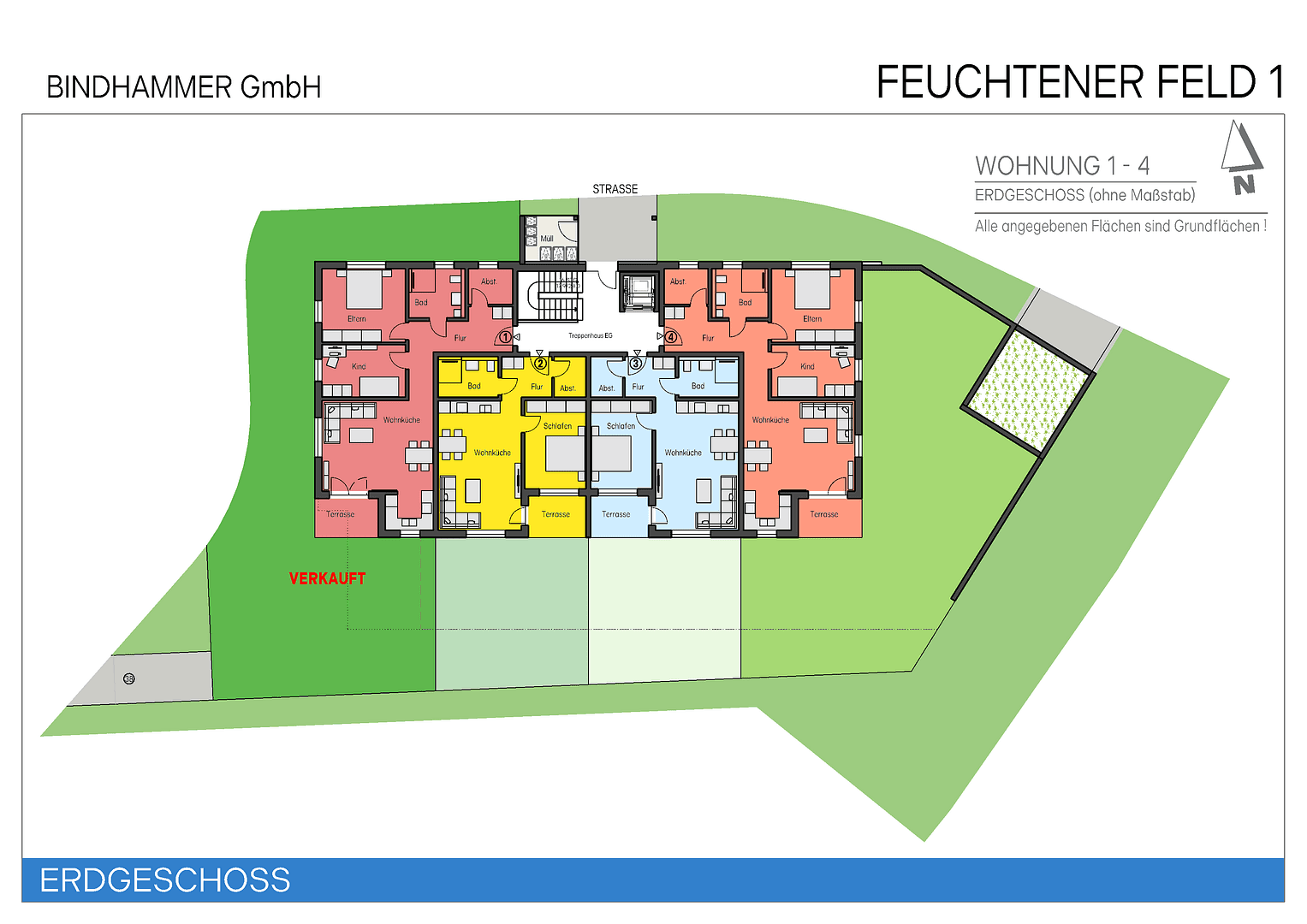 Predaj bytu 3-izbový 86 m², Feuchtener Feld 1, Bayerbach bei Ergoldsbach, Bavorsko Predaj bytu 3-izbový 86 m², Feuchtener Feld 1, Bayerbach bei Ergoldsbach, Bavorsko