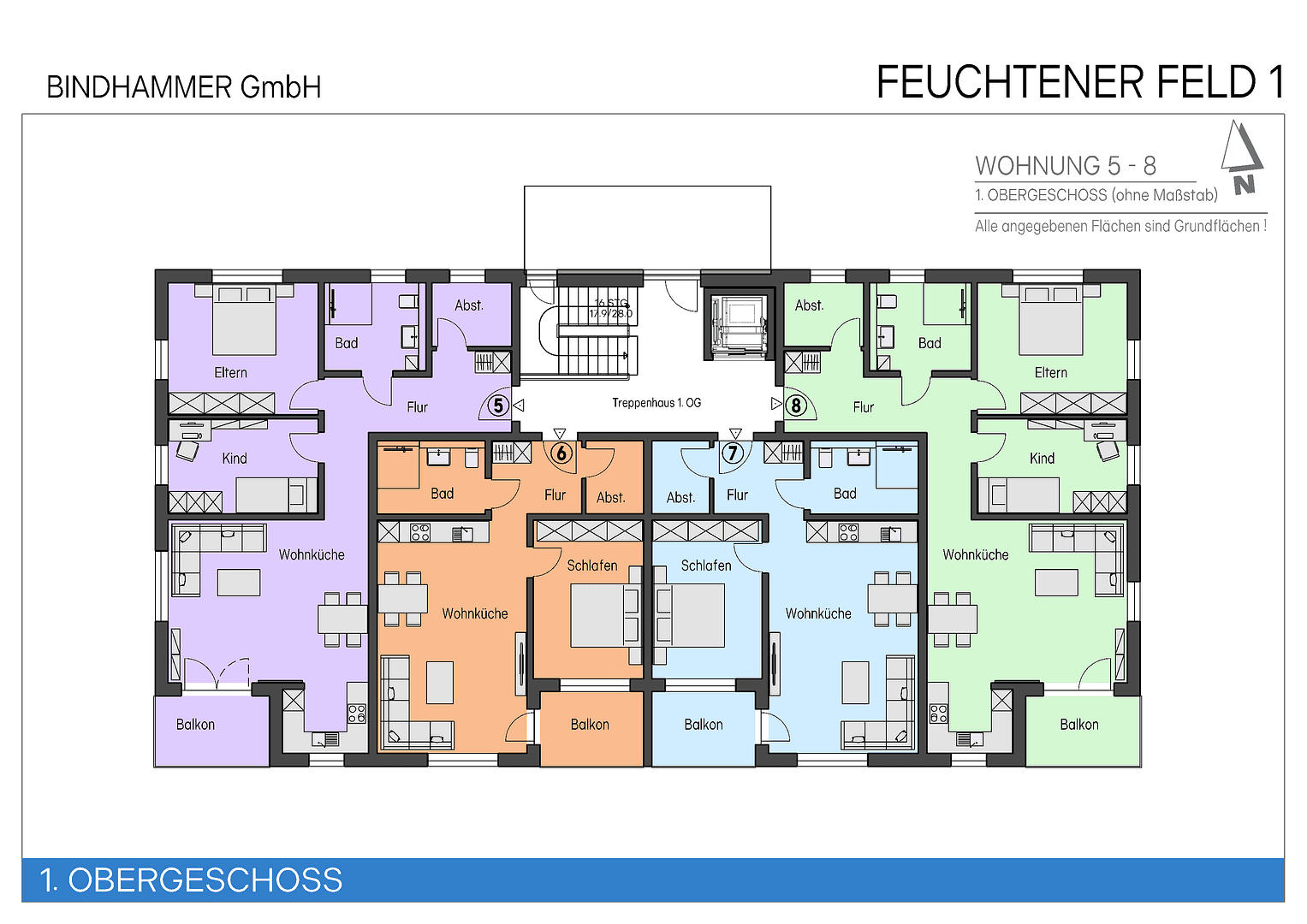 Predaj bytu 3-izbový 86 m², Feuchtener Feld 1, Bayerbach bei Ergoldsbach, Bavorsko Predaj bytu 3-izbový 86 m², Feuchtener Feld 1, Bayerbach bei Ergoldsbach, Bavorsko