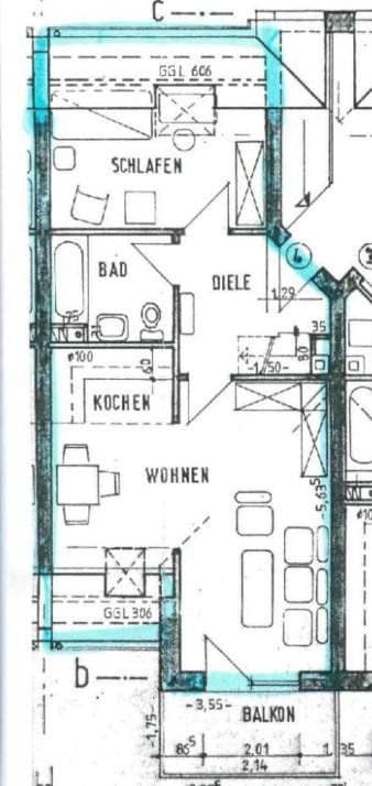Prenájom bytu 3-izbový 73 m², Coesfeld, Severné Porýnie - Westfálsko Prenájom bytu 3-izbový 73 m², Coesfeld, Severné Porýnie - Westfálsko