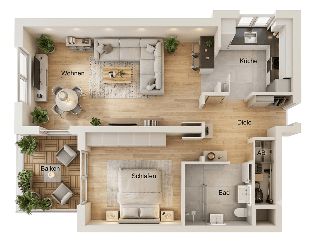 Prenájom bytu 2-izbový 68 m², Danziger Str. 11, Wülfrath, Bavorsko Prenájom bytu 2-izbový 68 m², Danziger Str. 11, Wülfrath, Bavorsko