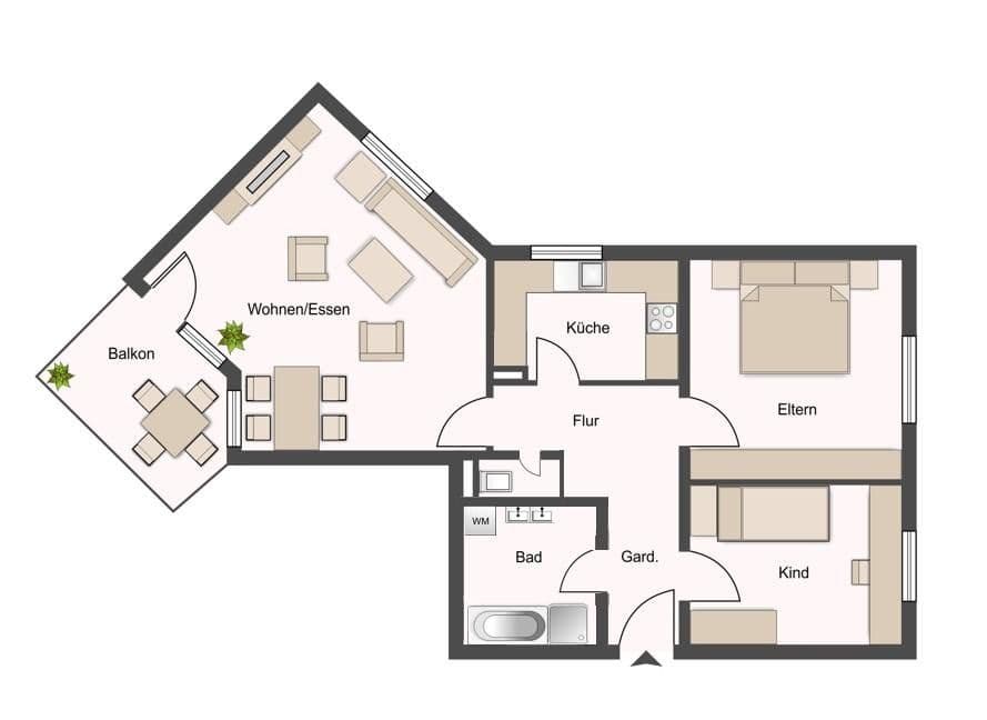 Prenájom bytu 3-izbový 69 m², Werderstraße 168, Heilbronn, Bádensko-Wurttembersko Prenájom bytu 3-izbový 69 m², Werderstraße 168, Heilbronn, Bádensko-Wurttembersko