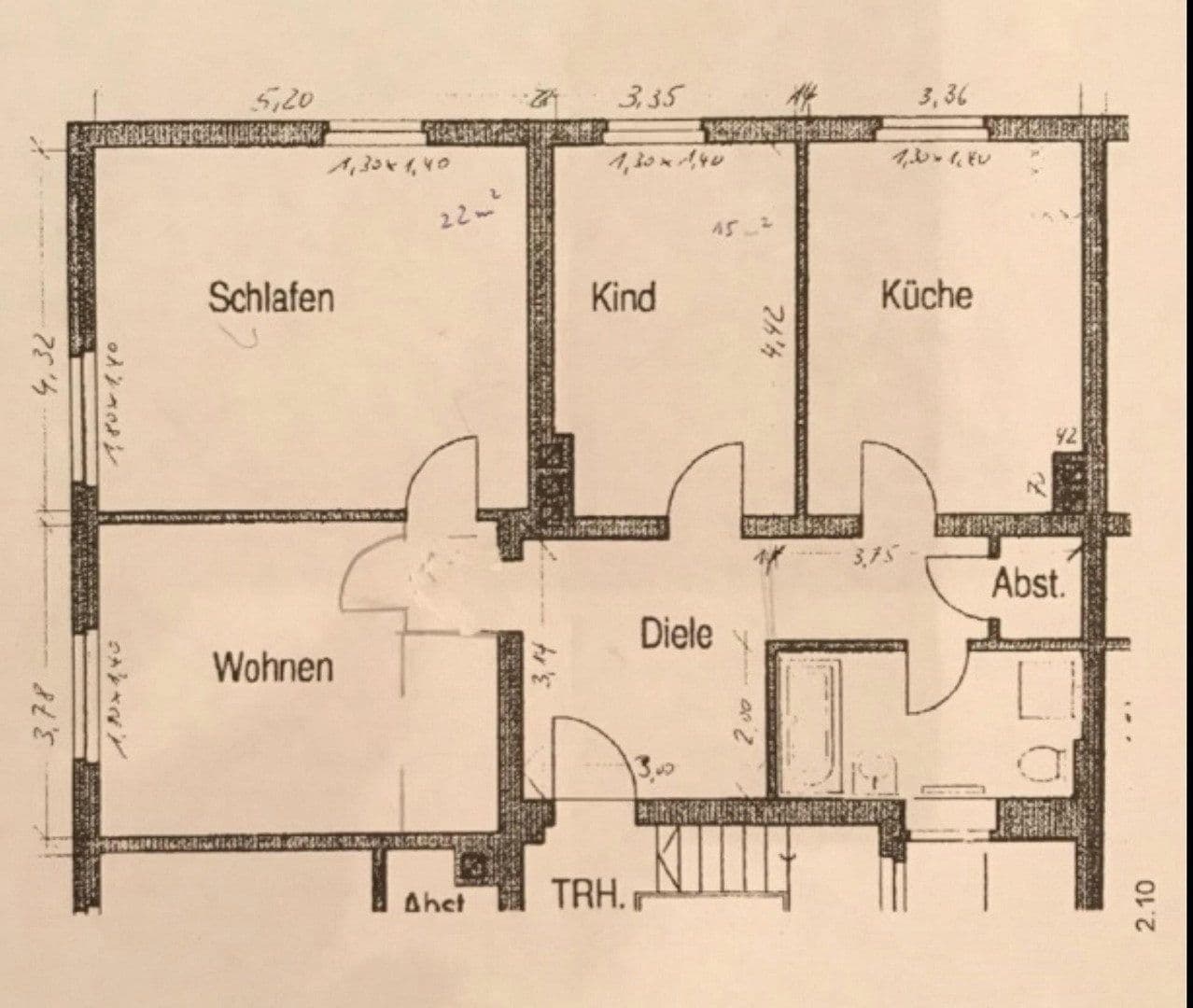 Prenájom bytu 3-izbový 87 m², Nürnberg, Bavorsko Prenájom bytu 3-izbový 87 m², Nürnberg, Bavorsko