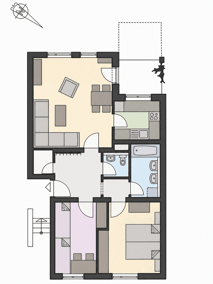 Predaj bytu 3-izbový 76 m², Freital, Sasko Predaj bytu 3-izbový 76 m², Freital, Sasko