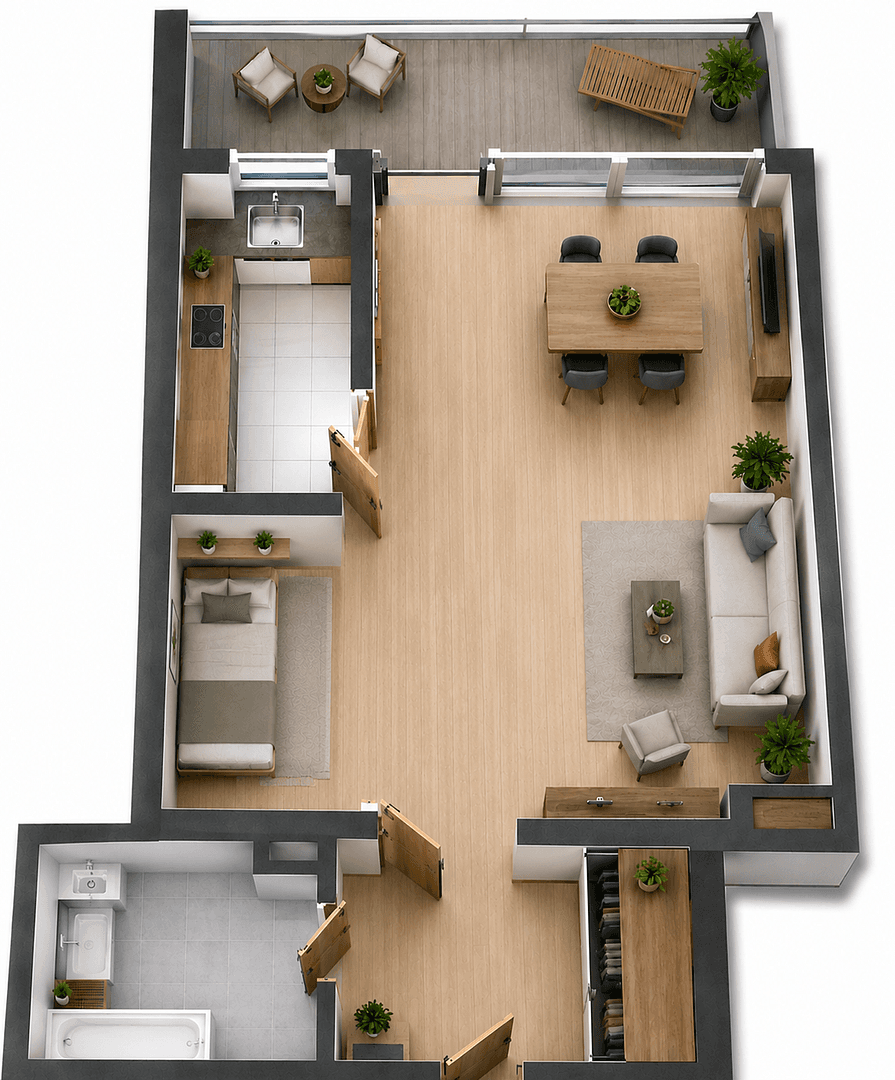 Predaj bytu 1-izbový 42 m², Germering, Bavorsko Predaj bytu 1-izbový 42 m², Germering, Bavorsko