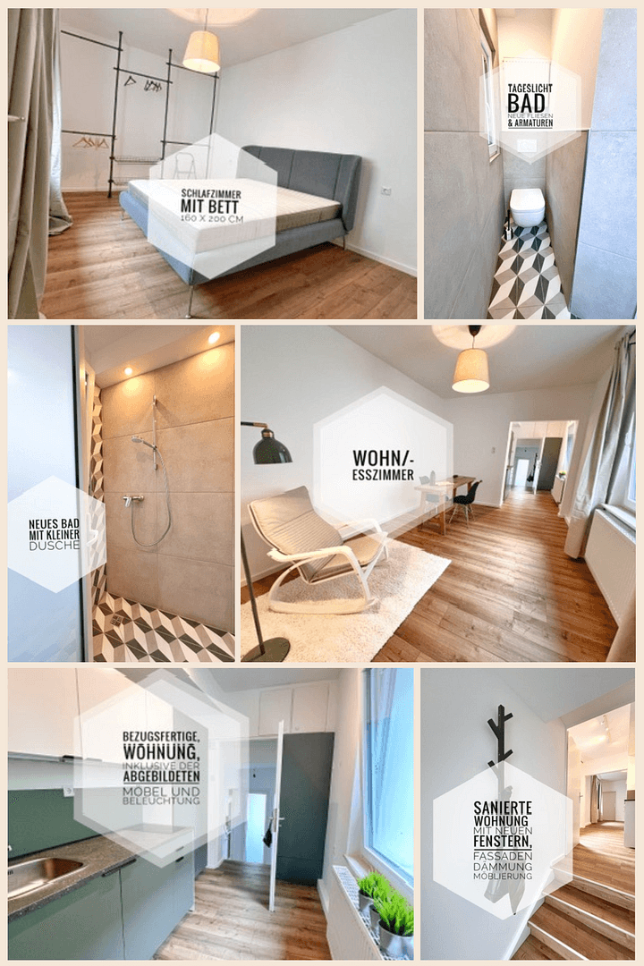 Prenájom bytu 2-izbový 42 m², Diebrockerstraße 13, Bielefeld, Severné Porýnie - Westfálsko Prenájom bytu 2-izbový 42 m², Diebrockerstraße 13, Bielefeld, Severné Porýnie - Westfálsko