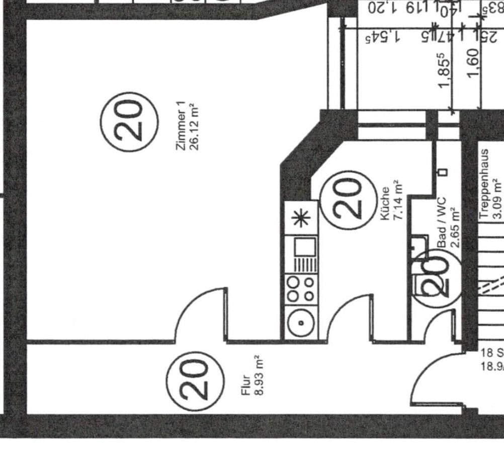 Prenájom bytu 1-izbový 50 m², Mindener Straße 3, Berlin, Berlín Prenájom bytu 1-izbový 50 m², Mindener Straße 3, Berlin, Berlín