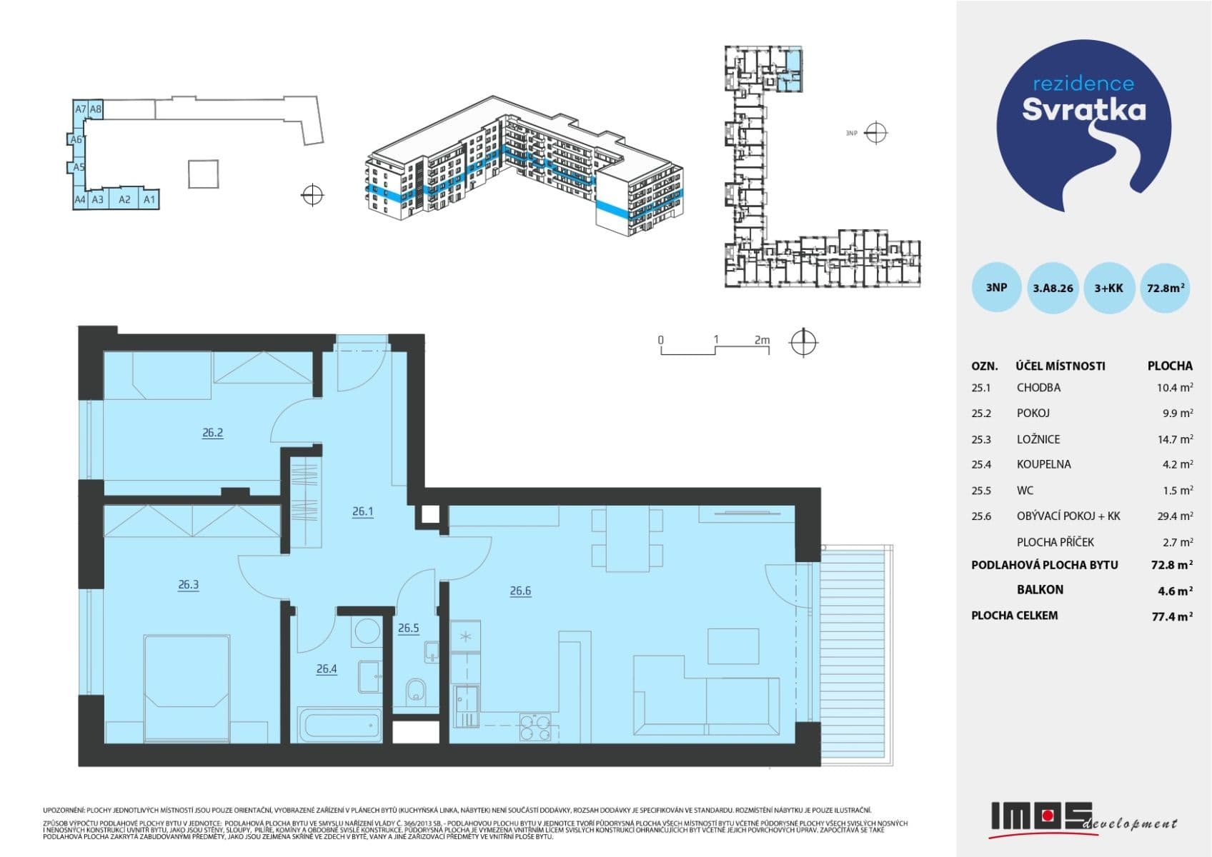 Prenájom bytu 3-izbový 73 m², Jižní, Brno, Jihomoravský kraj Prenájom bytu 3-izbový 73 m², Jižní, Brno, Jihomoravský kraj