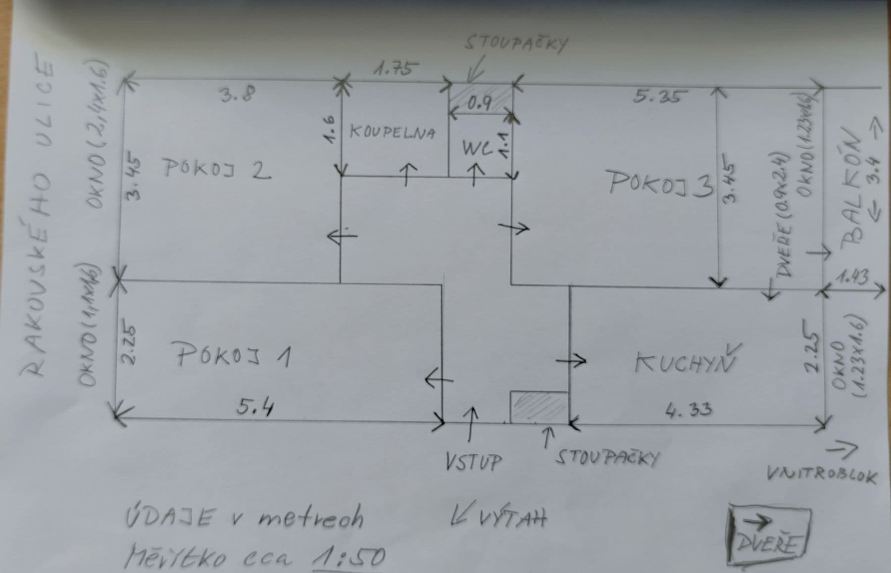 Predaj bytu 3-izbový 75 m², Rakovského, Praha, Praha Predaj bytu 3-izbový 75 m², Rakovského, Praha, Praha