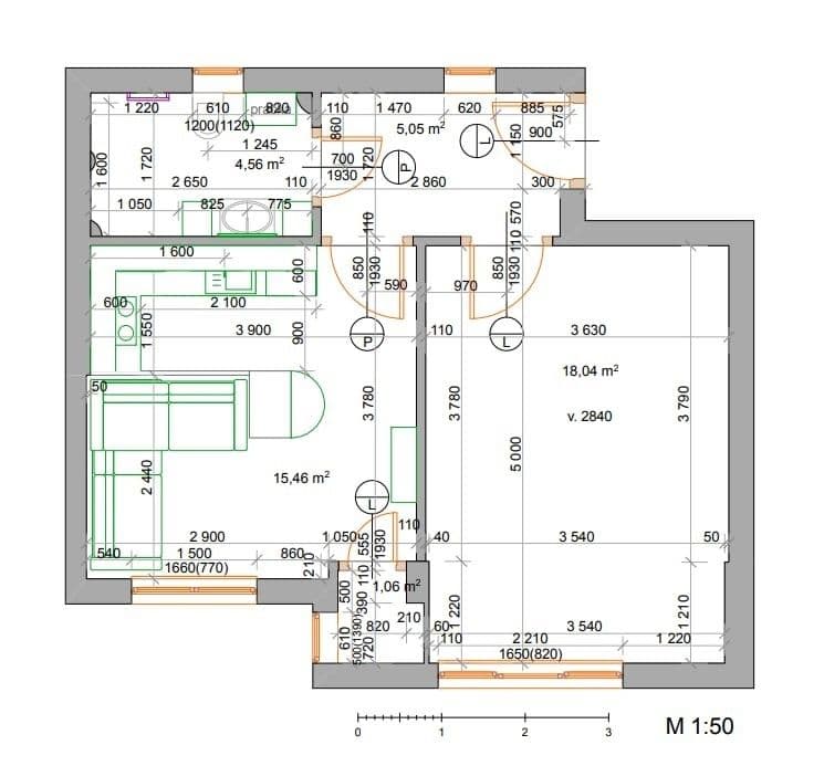 Prenájom bytu 2-izbový 46 m², Biskupcova, Praha, Praha Prenájom bytu 2-izbový 46 m², Biskupcova, Praha, Praha
