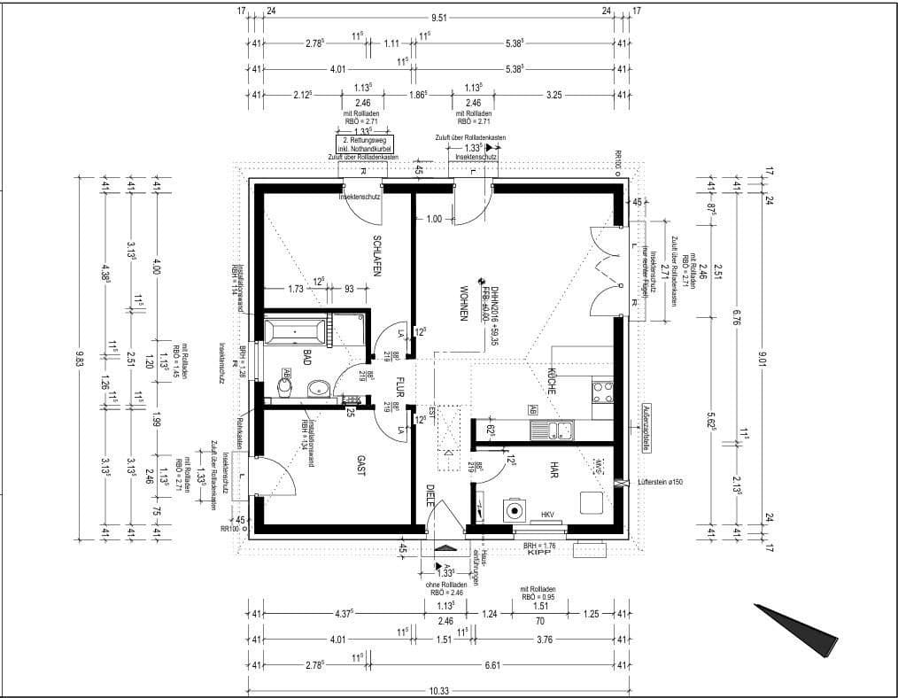 Predaj domu 82 m², pozemok 641 m², Am Uhlenhorst 25, Borkheide, Brandenbursko Predaj domu 82 m², pozemok 641 m², Am Uhlenhorst 25, Borkheide, Brandenbursko