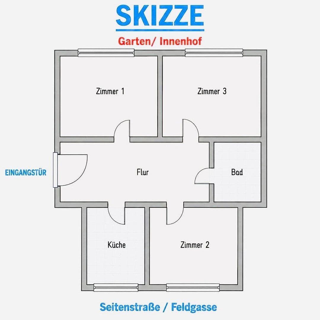 Prenájom bytu 10 m², Feldgasse 52, Nürnberg, Bavorsko Prenájom bytu 10 m², Feldgasse 52, Nürnberg, Bavorsko