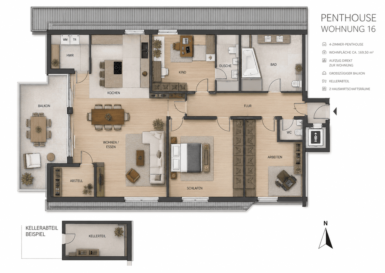 Predaj bytu 4-izbový 145 m², Brunnthal, Bavorsko Predaj bytu 4-izbový 145 m², Brunnthal, Bavorsko