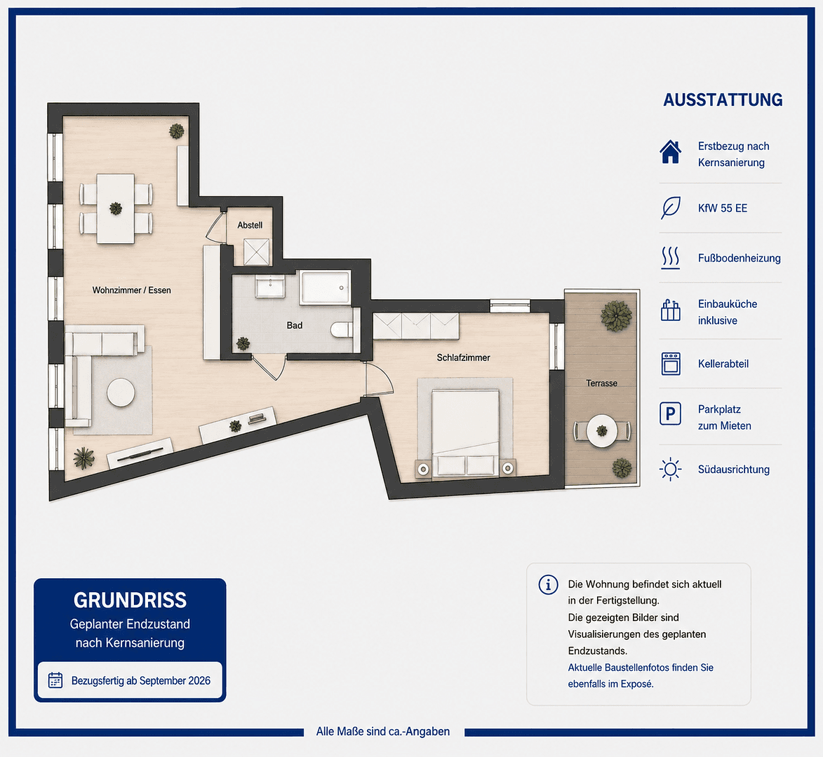 Prenájom bytu 2-izbový 61 m², Magdalenenstraße 1, Gernsheim, Hesensko Prenájom bytu 2-izbový 61 m², Magdalenenstraße 1, Gernsheim, Hesensko