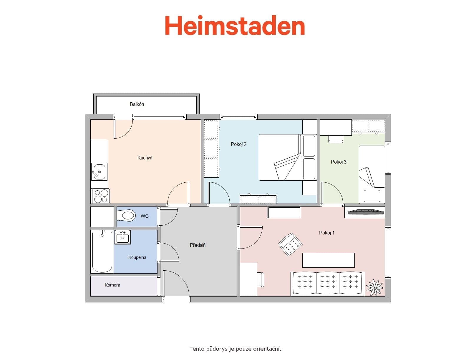 Prenájom bytu 3-izbový 68 m², Okružní, Orlová, Moravskoslezský kraj Prenájom bytu 3-izbový 68 m², Okružní, Orlová, Moravskoslezský kraj
