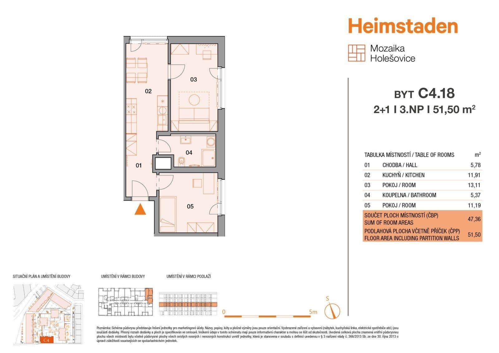 Prenájom bytu 2-izbový 47 m², Vrbenského, Praha, Praha Prenájom bytu 2-izbový 47 m², Vrbenského, Praha, Praha