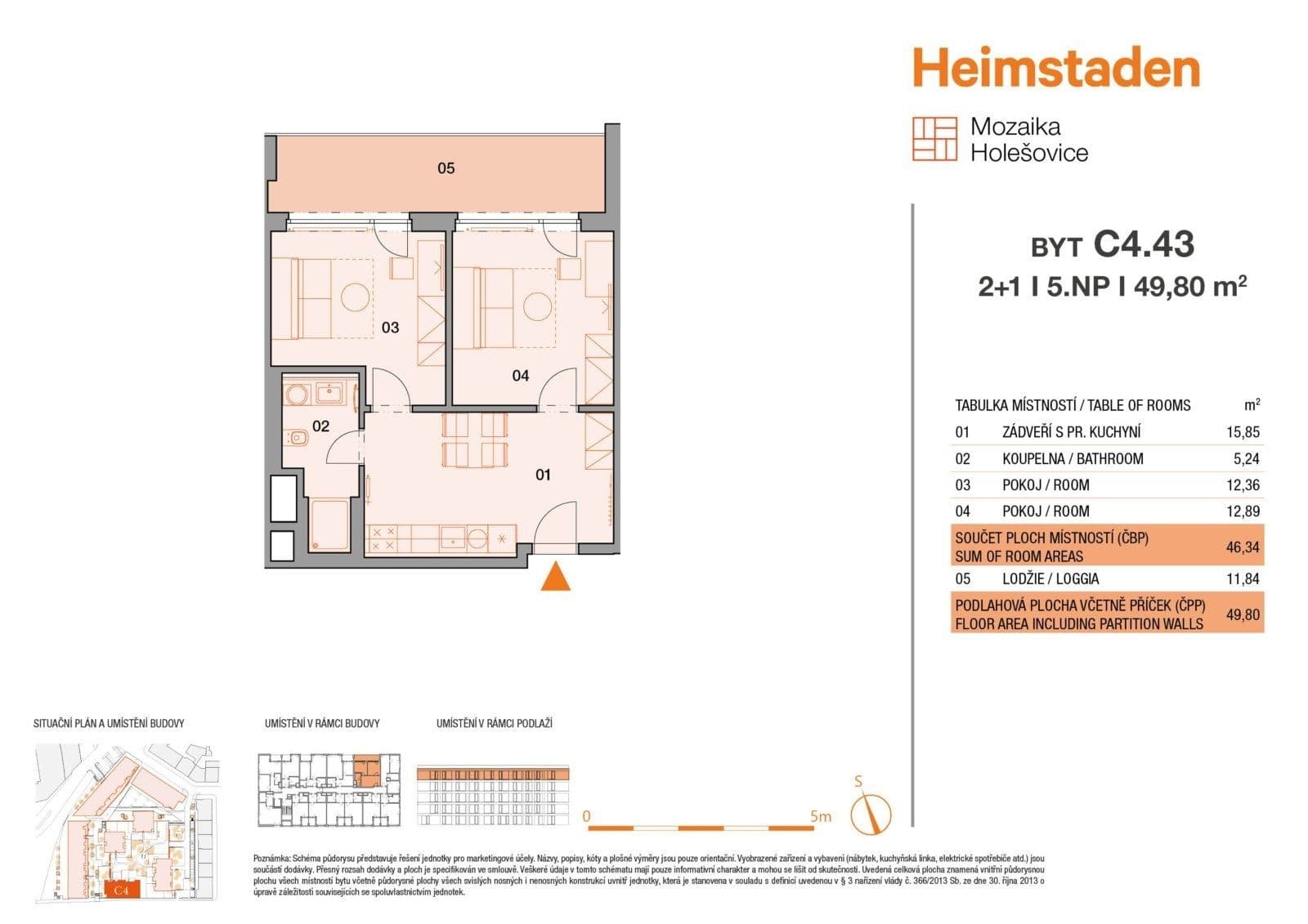 Prenájom bytu 2-izbový 52 m², Vrbenského, Praha, Praha Prenájom bytu 2-izbový 52 m², Vrbenského, Praha, Praha