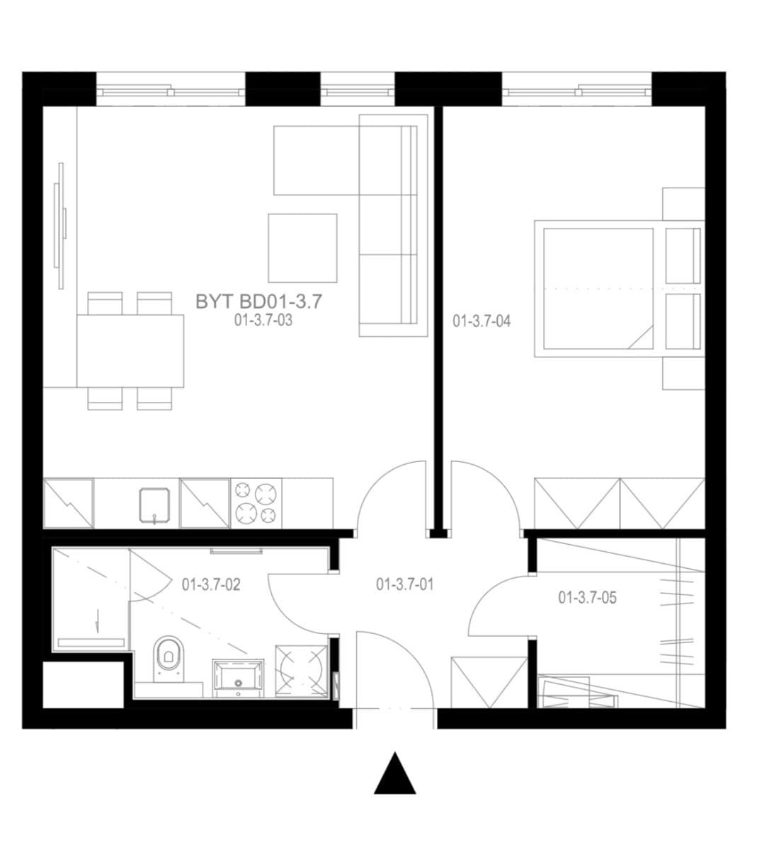 Prenájom bytu 2-izbový 52 m², U Engerthu, Kladno, Středočeský kraj Prenájom bytu 2-izbový 52 m², U Engerthu, Kladno, Středočeský kraj