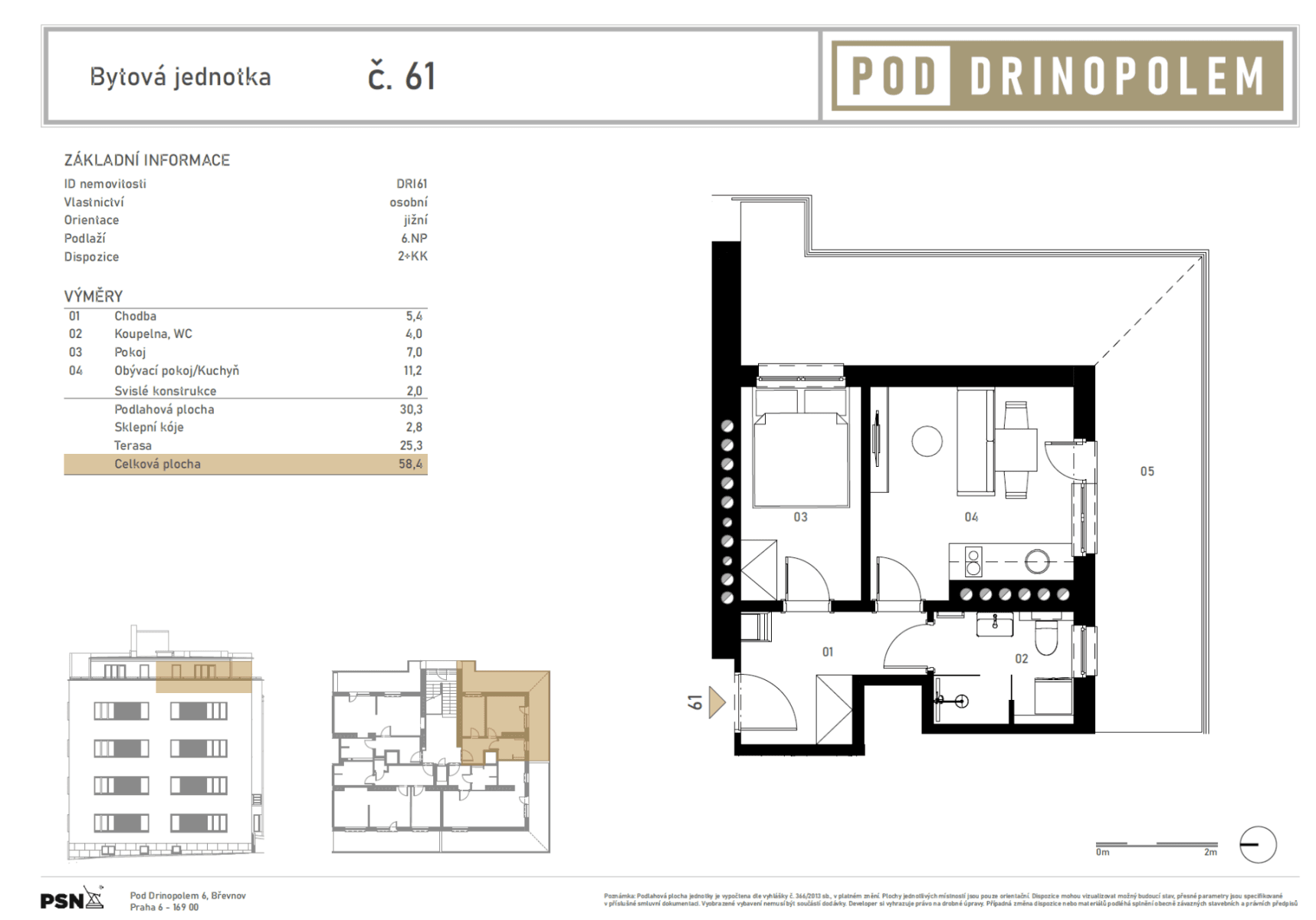 Prenájom bytu 2-izbový 30 m², Pod Drinopolem, Praha, Praha Prenájom bytu 2-izbový 30 m², Pod Drinopolem, Praha, Praha