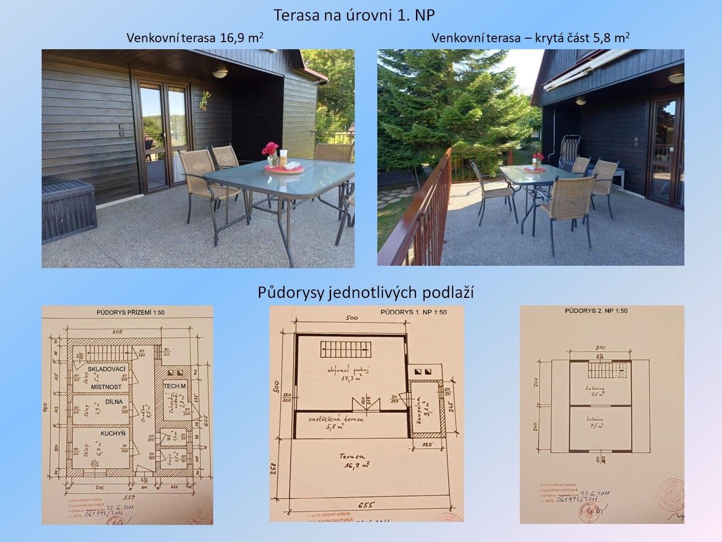 Predaj rekreačného objektu 80 m², pozemok 361 m², Preláta, Praha, Praha Predaj rekreačného objektu 80 m², pozemok 361 m², Preláta, Praha, Praha