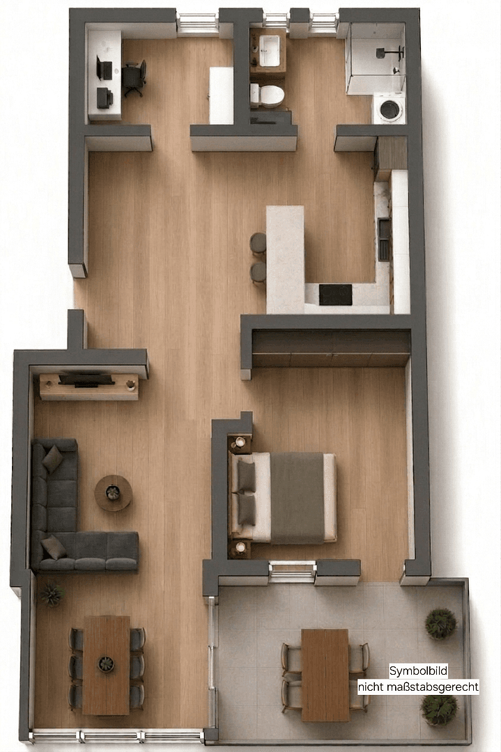Predaj bytu 3-izbový 71 m², Sonthofen, Bavorsko Predaj bytu 3-izbový 71 m², Sonthofen, Bavorsko