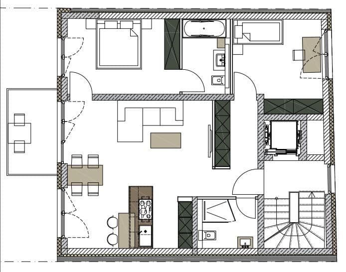 Prenájom bytu 3-izbový 80 m², Köln, Severné Porýnie - Westfálsko Prenájom bytu 3-izbový 80 m², Köln, Severné Porýnie - Westfálsko