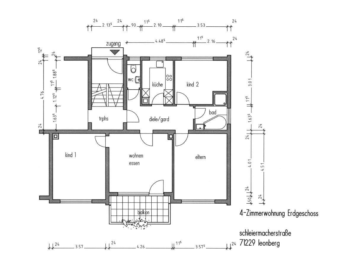 Predaj bytu 4-izbový 82 m², Schleiermacherstr.28, Leonberg, Bádensko-Wurttembersko Predaj bytu 4-izbový 82 m², Schleiermacherstr.28, Leonberg, Bádensko-Wurttembersko