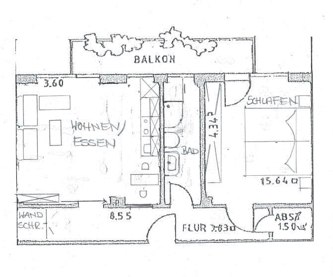 Predaj bytu 2-izbový 54 m², Bremen, Brémy Predaj bytu 2-izbový 54 m², Bremen, Brémy