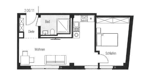 Prenájom bytu 2-izbový 45 m², Steinbühler Straße 4-6, Nürnberg, Bavorsko Prenájom bytu 2-izbový 45 m², Steinbühler Straße 4-6, Nürnberg, Bavorsko