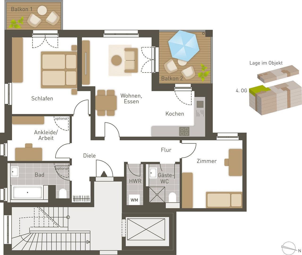 Prenájom bytu 4-izbový 102 m², Herrnstr 33, Fürth, Bavorsko Prenájom bytu 4-izbový 102 m², Herrnstr 33, Fürth, Bavorsko