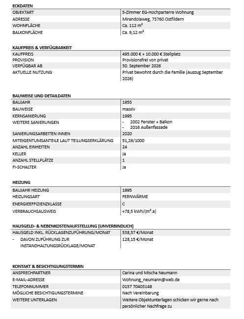 Predaj bytu 5-izbový 112 m², Mirandolaweg 5, Ostfildern, Bádensko-Wurttembersko Predaj bytu 5-izbový 112 m², Mirandolaweg 5, Ostfildern, Bádensko-Wurttembersko