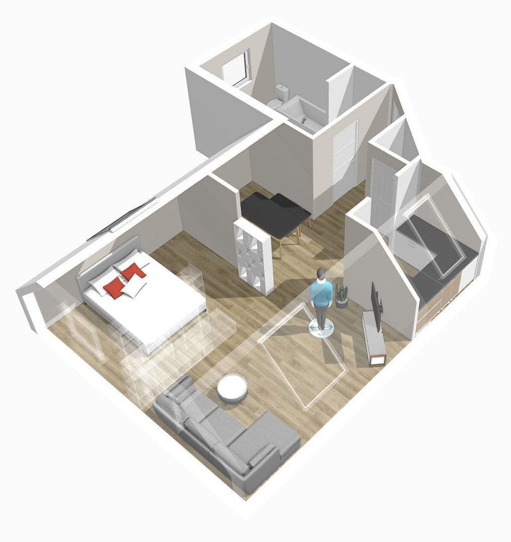 Prenájom bytu 1-izbový 40 m², Herforder Straße 209, Bielefeld, Severné Porýnie - Westfálsko Prenájom bytu 1-izbový 40 m², Herforder Straße 209, Bielefeld, Severné Porýnie - Westfálsko