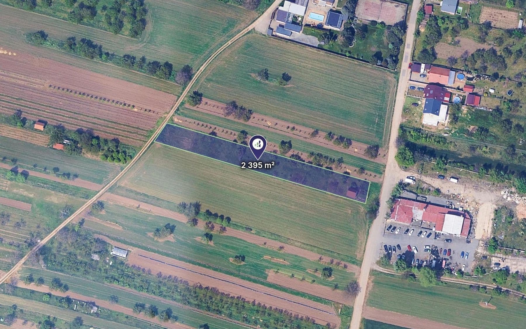 Predaj pozemku 2.415 m², Hrušovany u Brna, Jihomoravský kraj Predaj pozemku 2.415 m², Hrušovany u Brna, Jihomoravský kraj