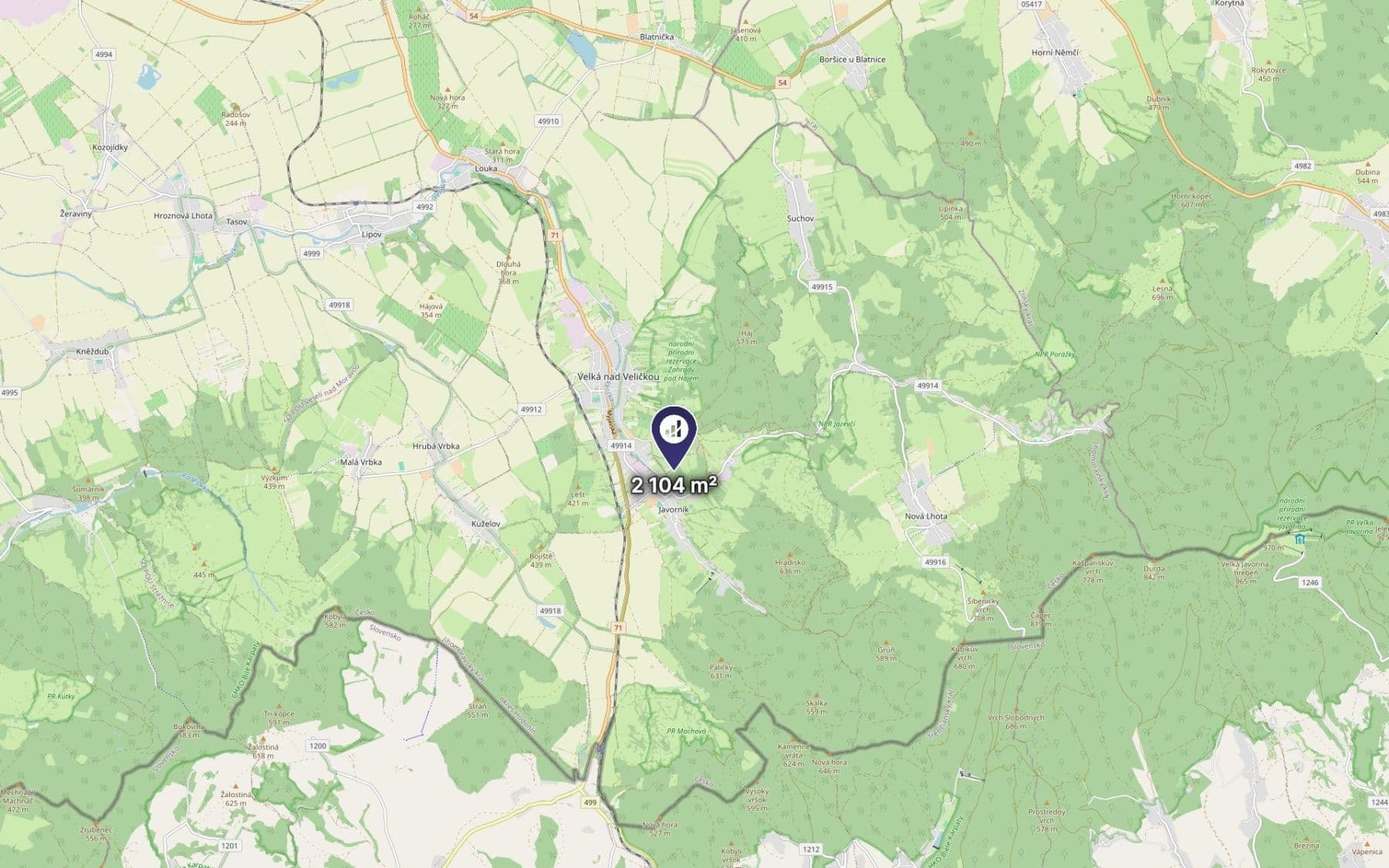 Predaj pozemku 1.052 m², Javorník, Jihomoravský kraj Predaj pozemku 1.052 m², Javorník, Jihomoravský kraj
