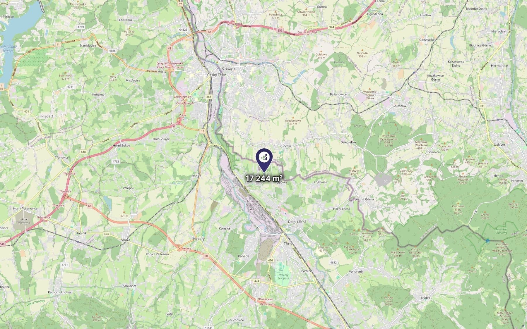 Predaj pozemku 5.748 m², Třinec, Moravskoslezský kraj Predaj pozemku 5.748 m², Třinec, Moravskoslezský kraj