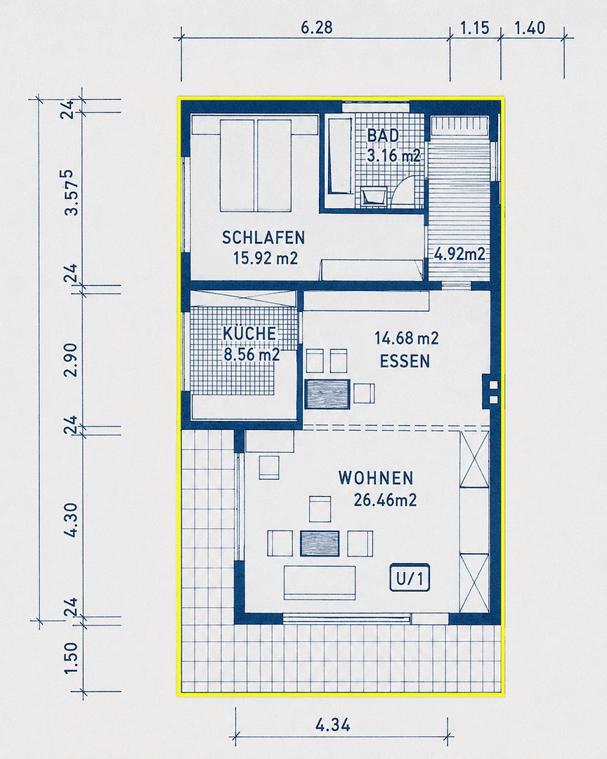 Prenájom bytu 2-izbový 81 m², Graf-Berthold-Straße 22, Bad Herrenalb, Bádensko-Wurttembersko Prenájom bytu 2-izbový 81 m², Graf-Berthold-Straße 22, Bad Herrenalb, Bádensko-Wurttembersko