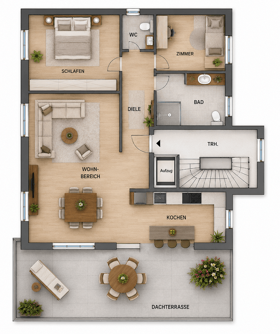 Prenájom bytu 3-izbový 133 m², Marburger Str. 67b, Marburg, Hesensko Prenájom bytu 3-izbový 133 m², Marburger Str. 67b, Marburg, Hesensko