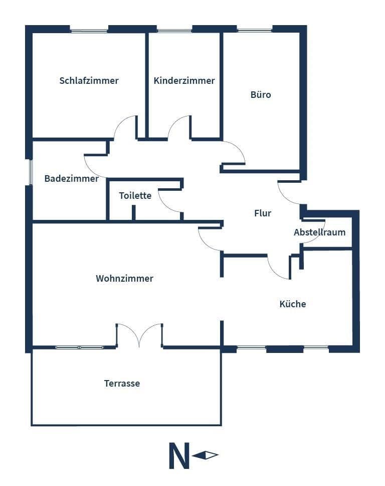 Prenájom bytu 4-izbový 106 m², Pliening, Bavorsko Prenájom bytu 4-izbový 106 m², Pliening, Bavorsko