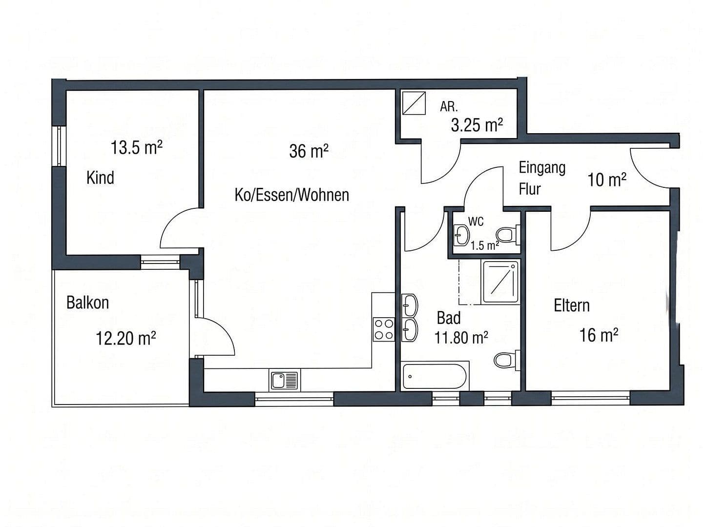 Prenájom bytu 3-izbový 95 m², Jockgrim, Porýnie-Falcko Prenájom bytu 3-izbový 95 m², Jockgrim, Porýnie-Falcko