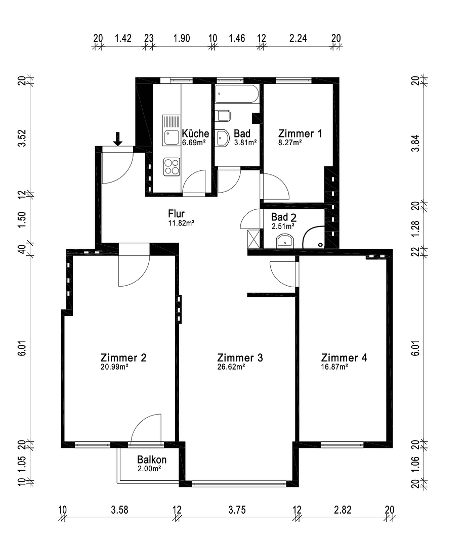 Prenájom bytu 4-izbový 99 m², Berlin, Berlín Prenájom bytu 4-izbový 99 m², Berlin, Berlín