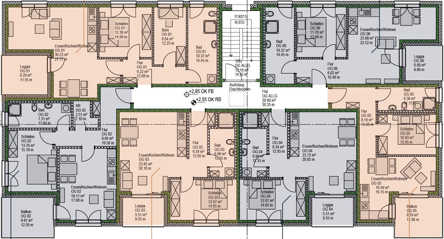 Predaj bytu 2-izbový 52 m², Stauffenbergstraße 2, Berg b.Neumarkt i.d.OPf., Bavorsko Predaj bytu 2-izbový 52 m², Stauffenbergstraße 2, Berg b.Neumarkt i.d.OPf., Bavorsko