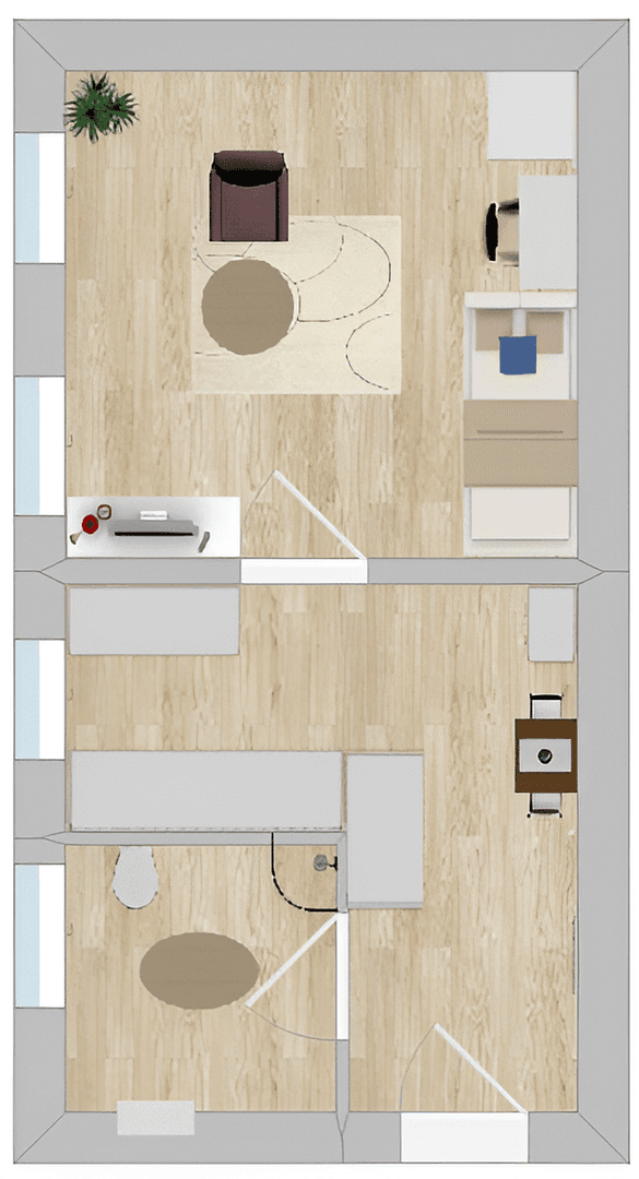 Prenájom bytu 1-izbový 31 m², Kapellenstraße 43, Aachen, Severné Porýnie - Westfálsko Prenájom bytu 1-izbový 31 m², Kapellenstraße 43, Aachen, Severné Porýnie - Westfálsko