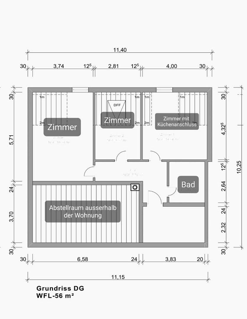 Prenájom bytu 2-izbový 56 m², Kaiser-Friedrichstr. 32, Pforzheim, Bádensko-Wurttembersko Prenájom bytu 2-izbový 56 m², Kaiser-Friedrichstr. 32, Pforzheim, Bádensko-Wurttembersko